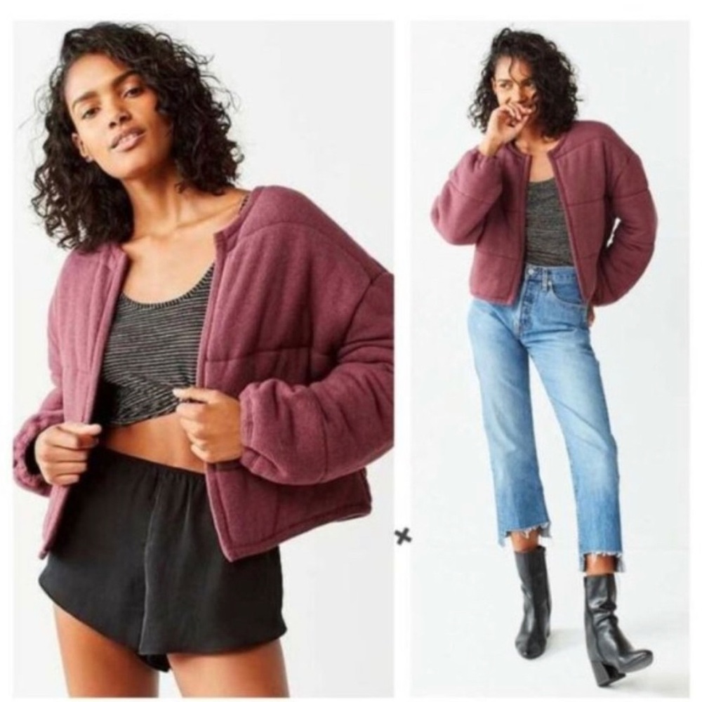 Urban Outfitters Out From Under Purple Fleece Jacket